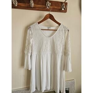 Jodifl White Lace Mini Dress – Size Small